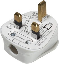 UK 3 Pin Dual USB Plug Adapter