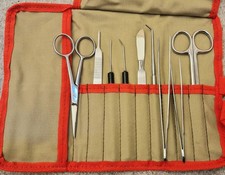 10 Pcs General Surgery Veterinary Dissecting Kit Surgical Instruments Dentistry