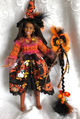 Ooak custom gothic witch doll - custom,
