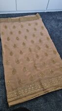 Mocha Saree With Heavy Gold Design | Indian Saree Sari Bangladeshi 