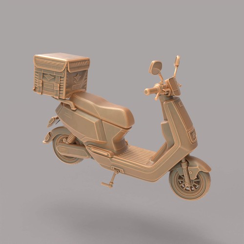 Mm1391 delivery moped - mm1391,