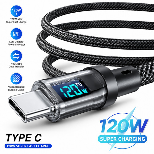 120w super fast - usb, type-c