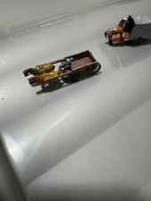 2N gauge white metal vehicles, horse drawn wagon and horse box