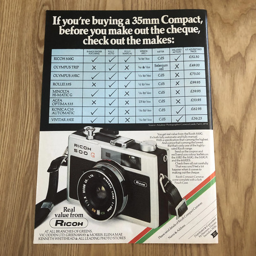 Cams105 magazine advert - magazine, 11x8