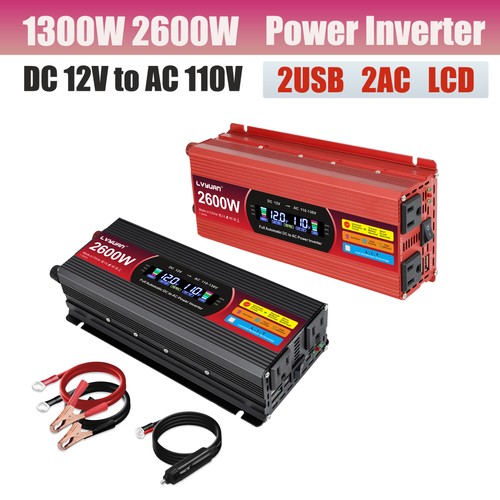 1300w 2600w power inverter 12v - 2600w,