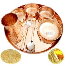 Pure Copper Thali Dinner Set