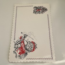 True Vintage 1960s Christmas Paper Placemats, Tray Table Covers Table Dec Set 6