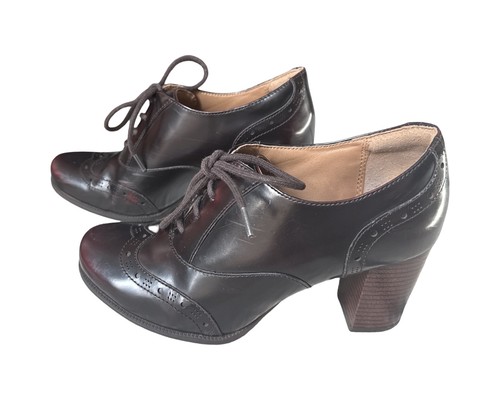 Clarks artisan leather oxford - leather,