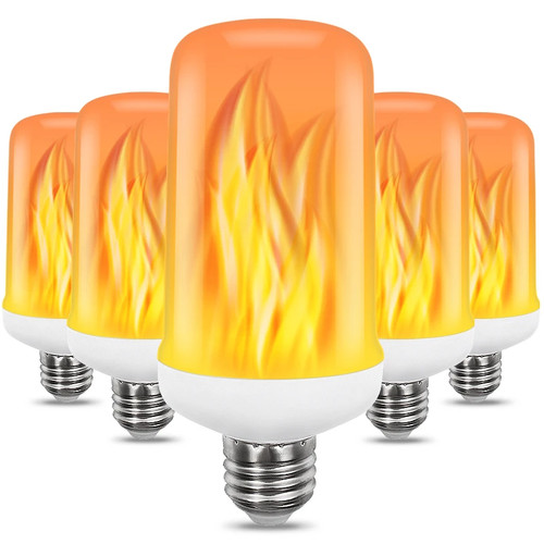 Dynamic led flame effect bulb - led,