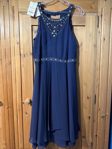 Navy blue hand embellished - navy,