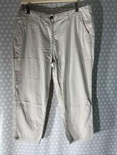 Womens Maine New England Uk 12 Beige 3/4 Length Casual Chino Pants Trousers