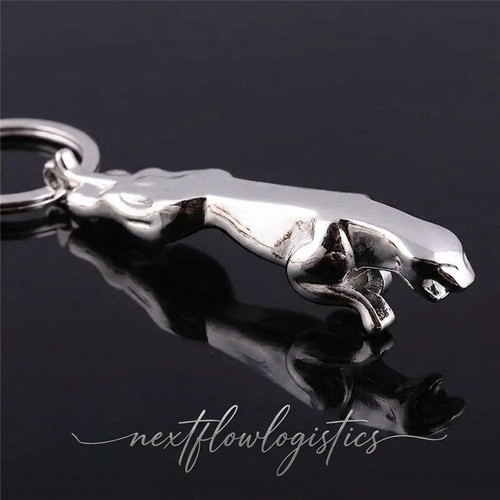 Jaguar metal key ring - key,