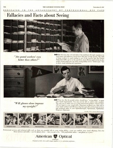American optical 1947 magazine - optical,