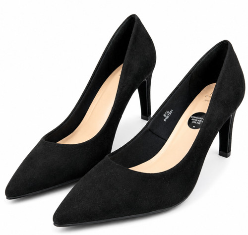 Ladies high heel shoes - shoes, black