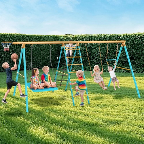 Metal swing set - 1,