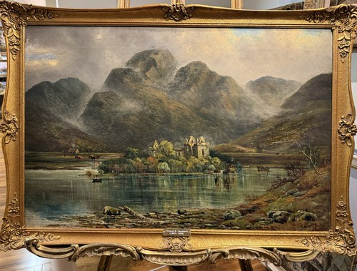 Oil painting large fine - painting, e
