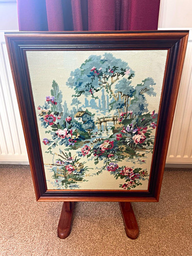 Framed tapestry picture - tapestry,