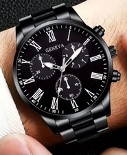 Quality Black Watch With Metal