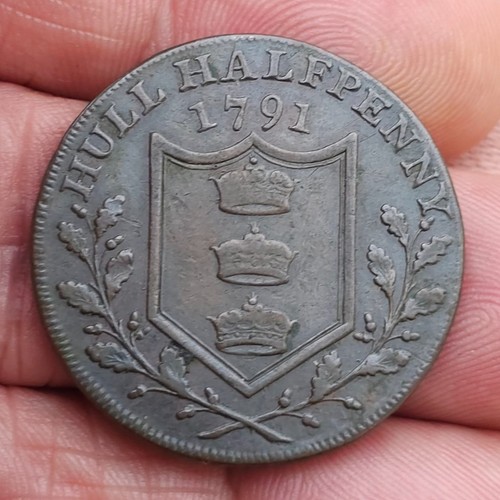 1791 hull halfpenny conder - 1791,
