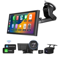 Wireless CarPlay Android Auto 10.26" IPS Portable Car Stereo Radio Head Unit 4K