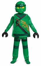 Deluxe Kids Lego Ninjago Lloyd Legacy Costume Boys Green Ninja Movie Outfit