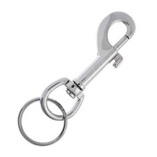 Metal Belt Clip Hook Hipster Keychain Keyring Key Fob Wallet Holder Chain Ring !