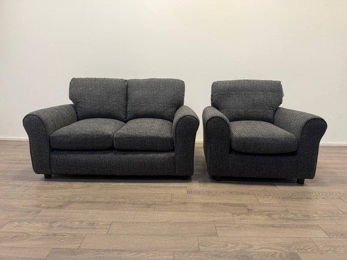 Lisbon charcoal fabric - charcoal, 2