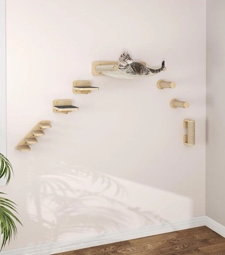 Two sets cat wall mounted - wall,