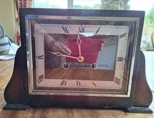 Antique Art Deco mantel clock, likely from the 1930s