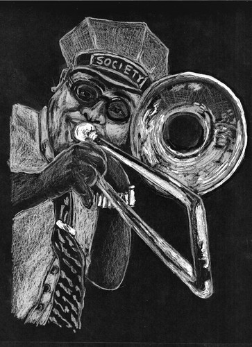 Jazz trombone player new - trombone, player,