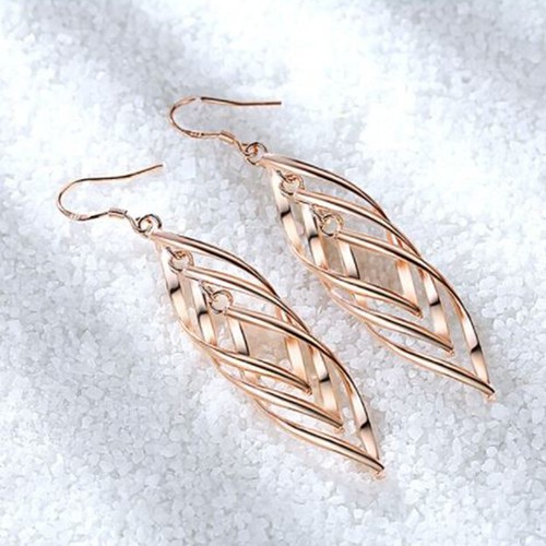 Cute drop rose - rose, gold