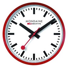 MONDAINE Wall Clock Red