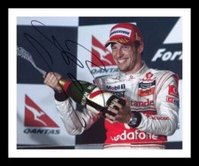 Jenson Button Autographed Signed & Framed Photo