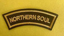 NORTHERN SOUL Shoulder Patch - Embroidered - Iron / Sew On Badge