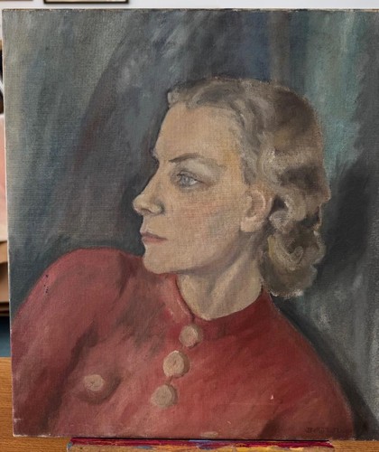 C1940s signed oil canvas - c1940s,