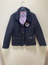 Pauls Boutique Black Quilted Jacket With Embellishments Size L