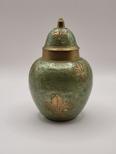 Brass and Enamel Ginger Jar