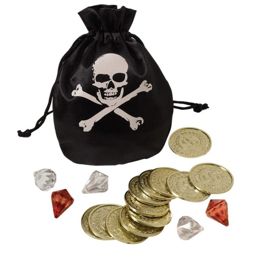 Pirate pouch with - pouch, plastic