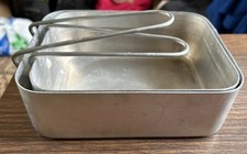 Old Used Army Mess Tins X2 Or Camping Equipment?