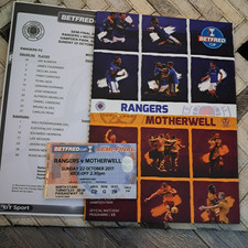 2017 Rangers v Motherwell