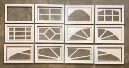 White amarr garage door window - white,