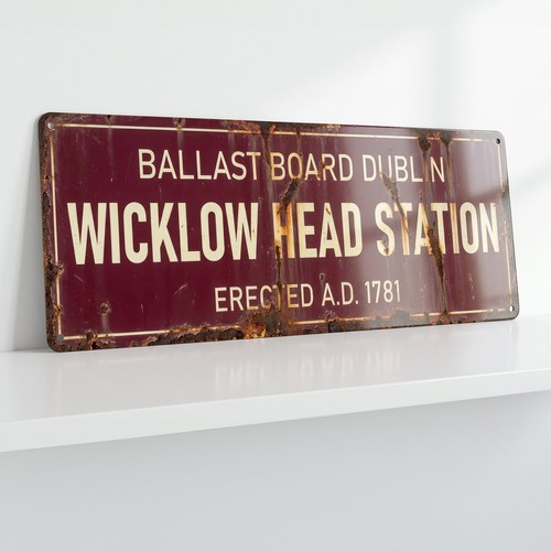 Wicklow head lighthouse sign - lighthouse,