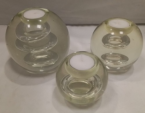 Clear glass tea light candle - clear,