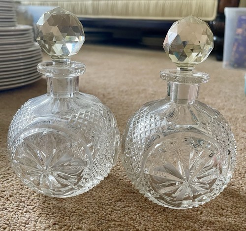 Two beautiful cut glass - two,