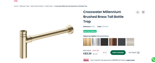 Crosswater mpro brass - mpro,