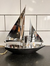 Art Deco Chrome Sailing Yacht
