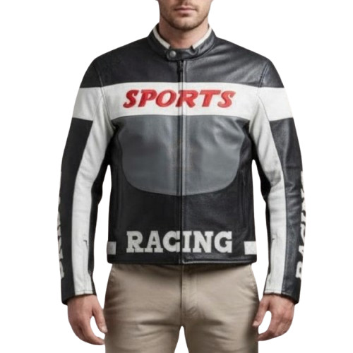 Men leather moto - men's,