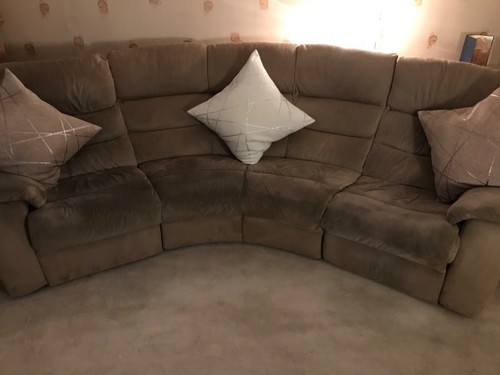 Curved electric recliner sofa - electric,