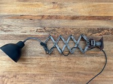 Vintage industrial wall mounted scissor lamp, 1950-1960