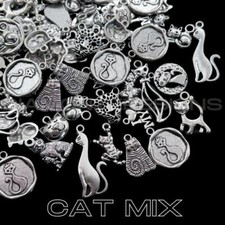 30g TIBETAN SILVER CAT CHARM